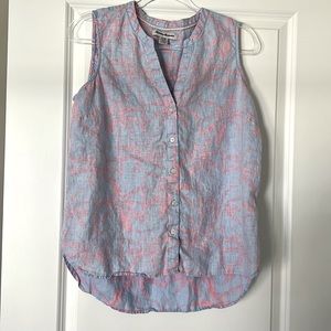 Tommy Bahama linen sleeveless blouse